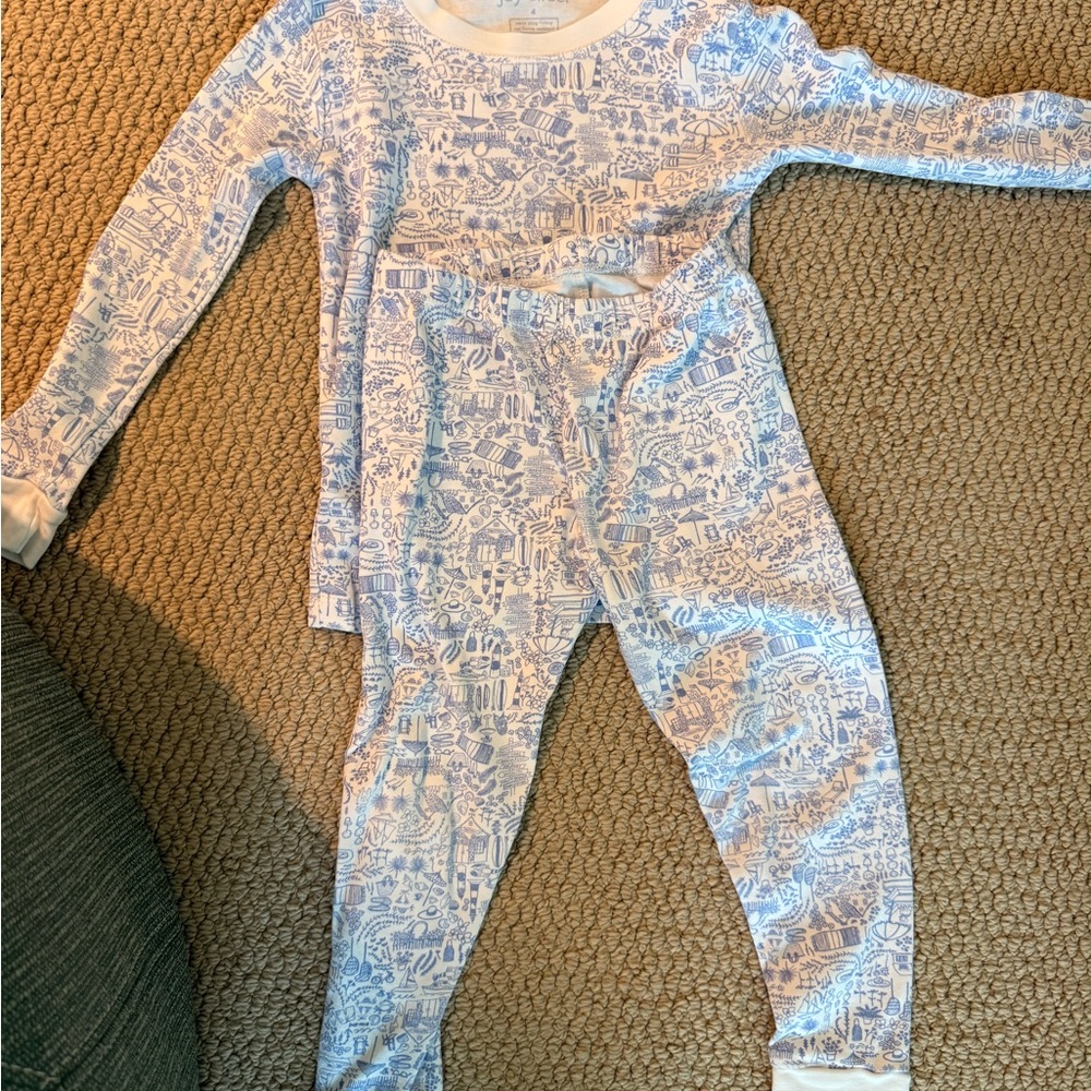 Joy Street 4T Kids Blue and White Pajamas